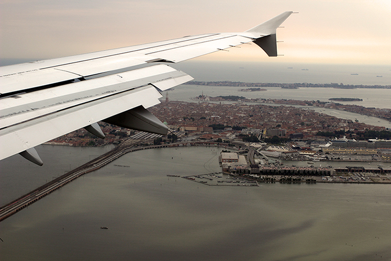 Landing in Venice