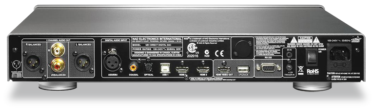 NAD M51 rear panel