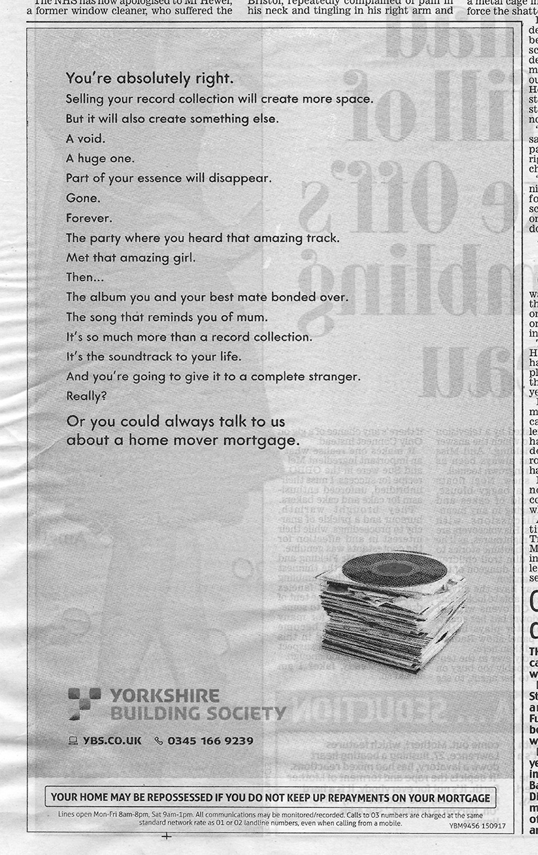 Newspaper ad